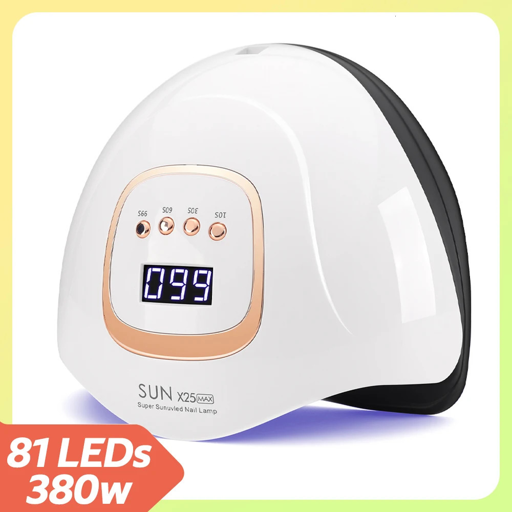 380W 81LEDS UV LED Nail Lamp Nail Dryer for Gel Polish 4 Setting Timers UV Nail Lamp Professional Nail Light Automatic Sensor 250716