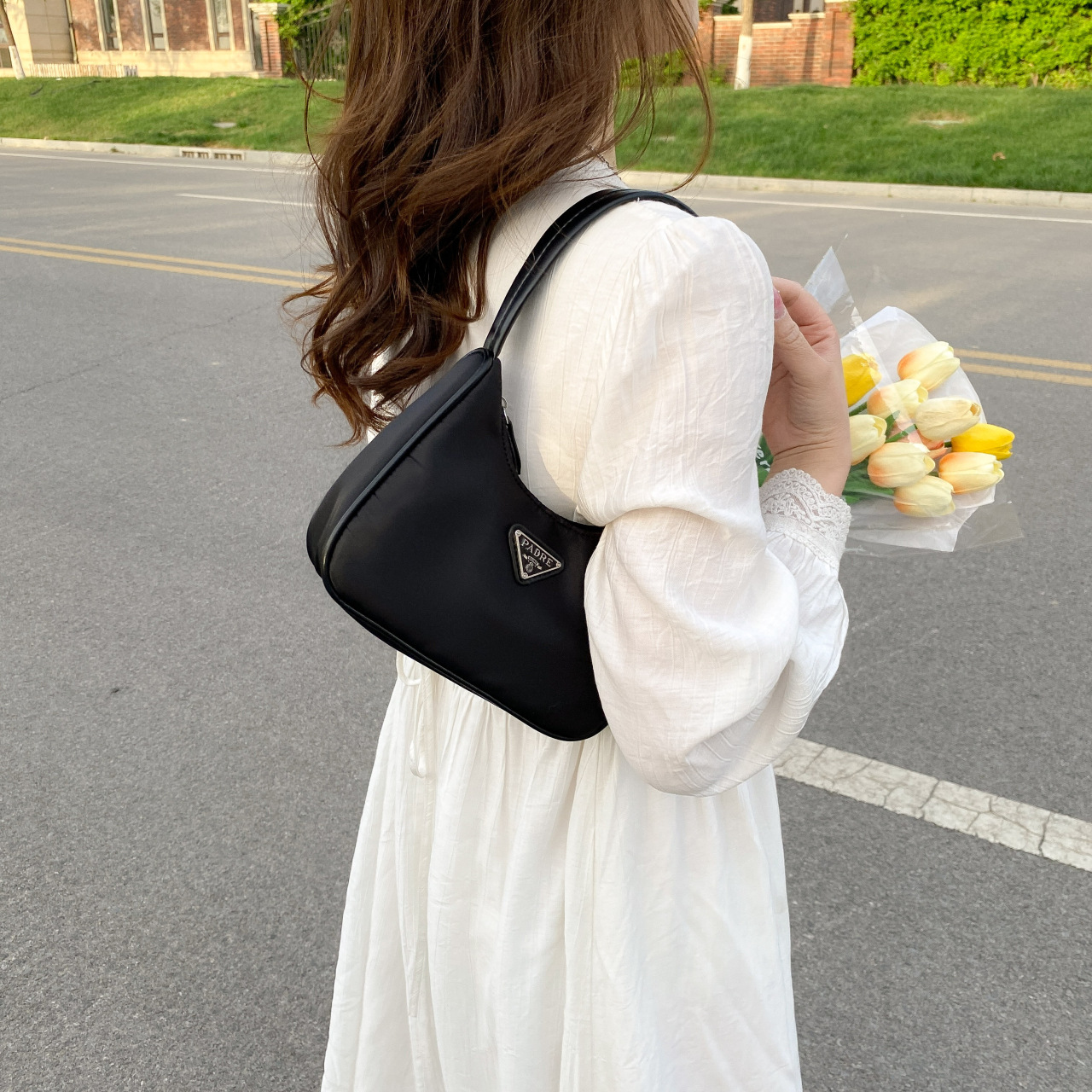 Designer Bag Luxury Bag New Nylon Hobo Women S Vintage Underarm Shoulder Bag Purse Top Handle Shoulder Free Shipping