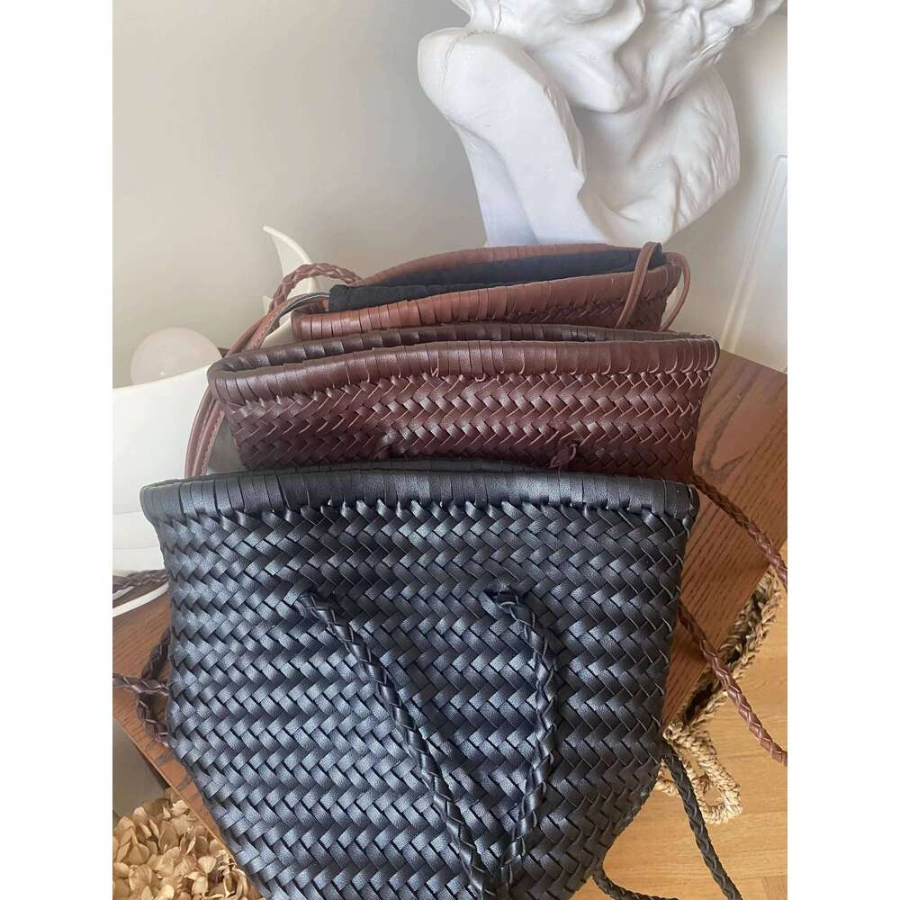 Fashion New Hand Woven Women's Shoulder Bucket Purse Tote Bag Handbag