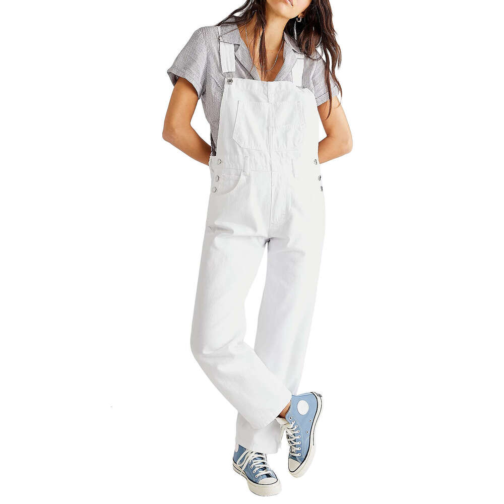 Casual Washed Loose for Women Women's Denim Overalls