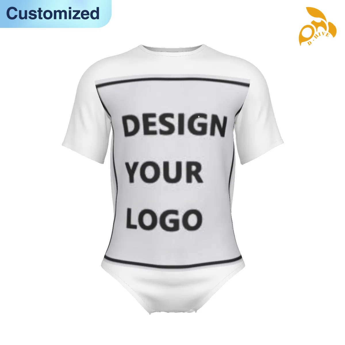 free shipping designer of customized soft full-body printed men's tight-fitting jumpsuits with exquisite patterns from US