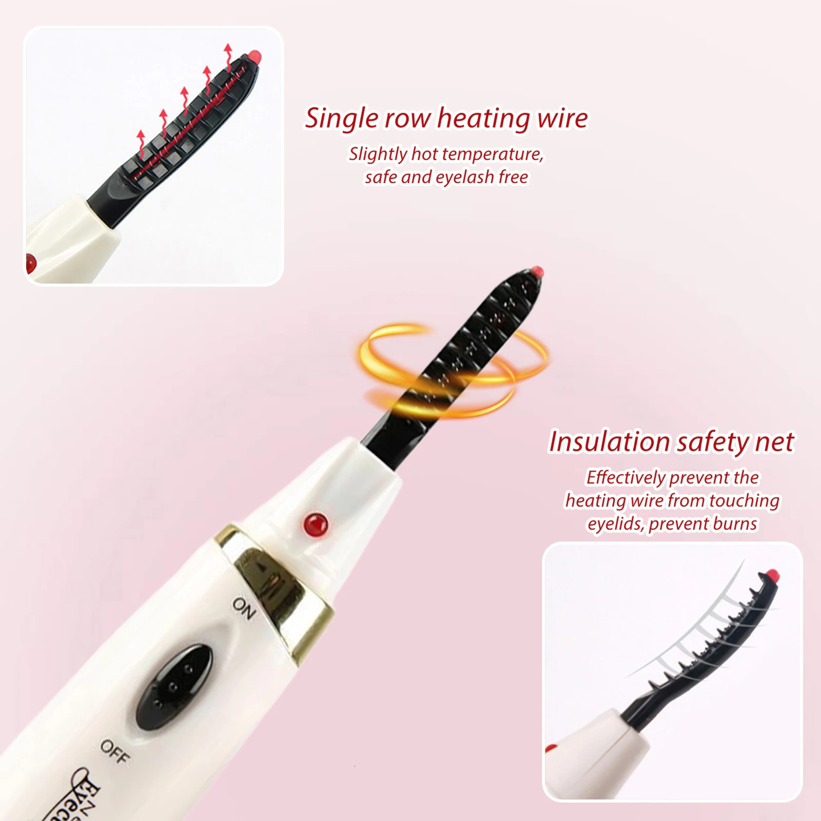 Naturally Curled Electric Eyelash Curler Women Girls Portable Make Up Eyelashes Curl Lasting Lash Curler Tool Beauty Accessories 250716