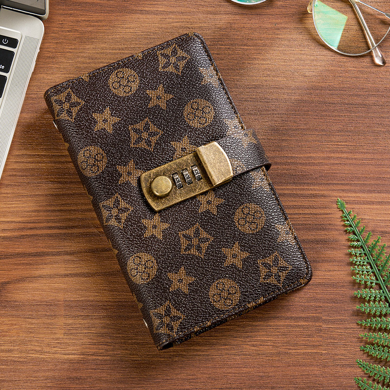 Small wallet storage bag accounting book cash family with lock wealth management savings bag hand account book small wallet hot
