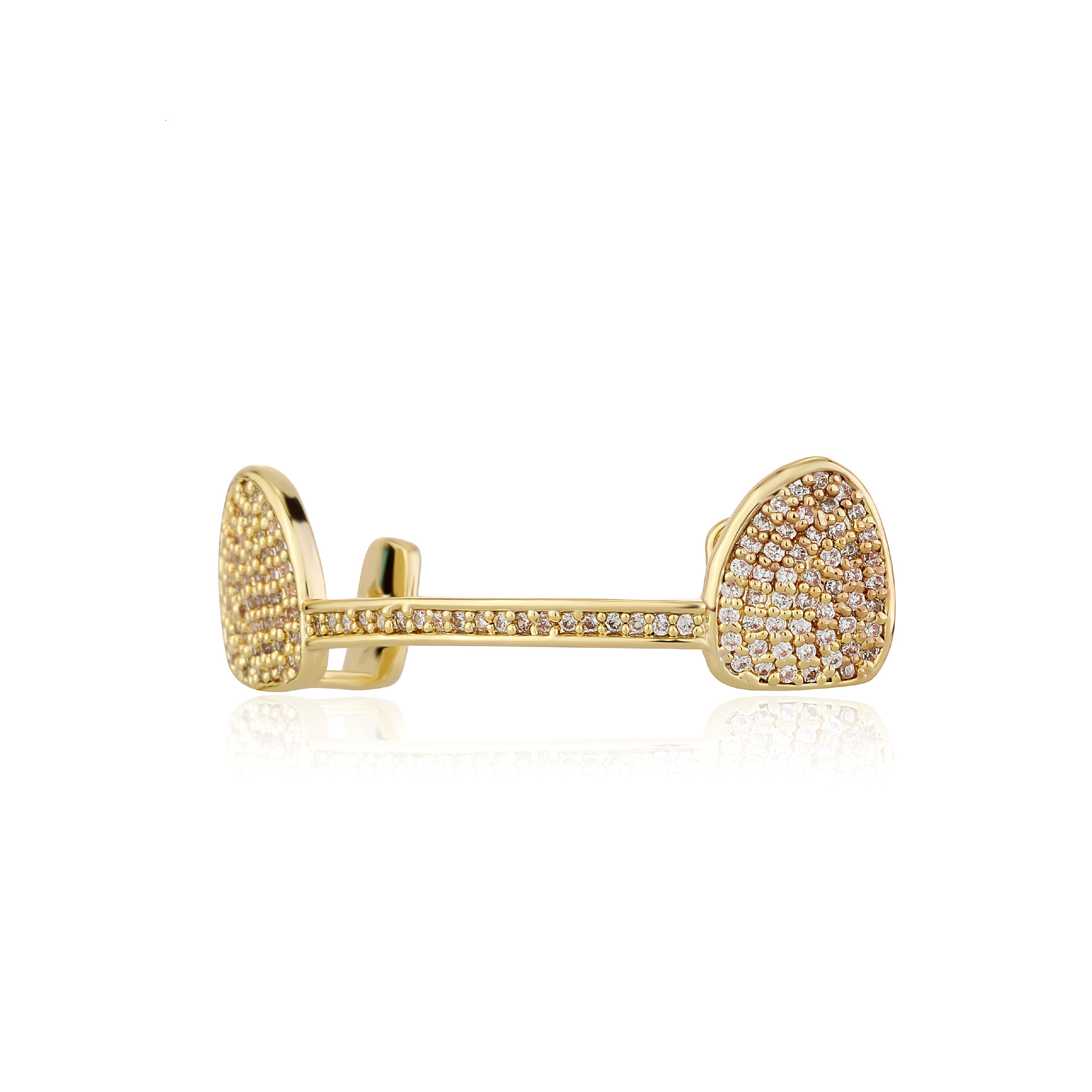 Luxury Hip Hop Cosplay Decor Iced Out VVS Moissanite Grillz Gold Plated with Diamonds High Quality Tooth Jewelry