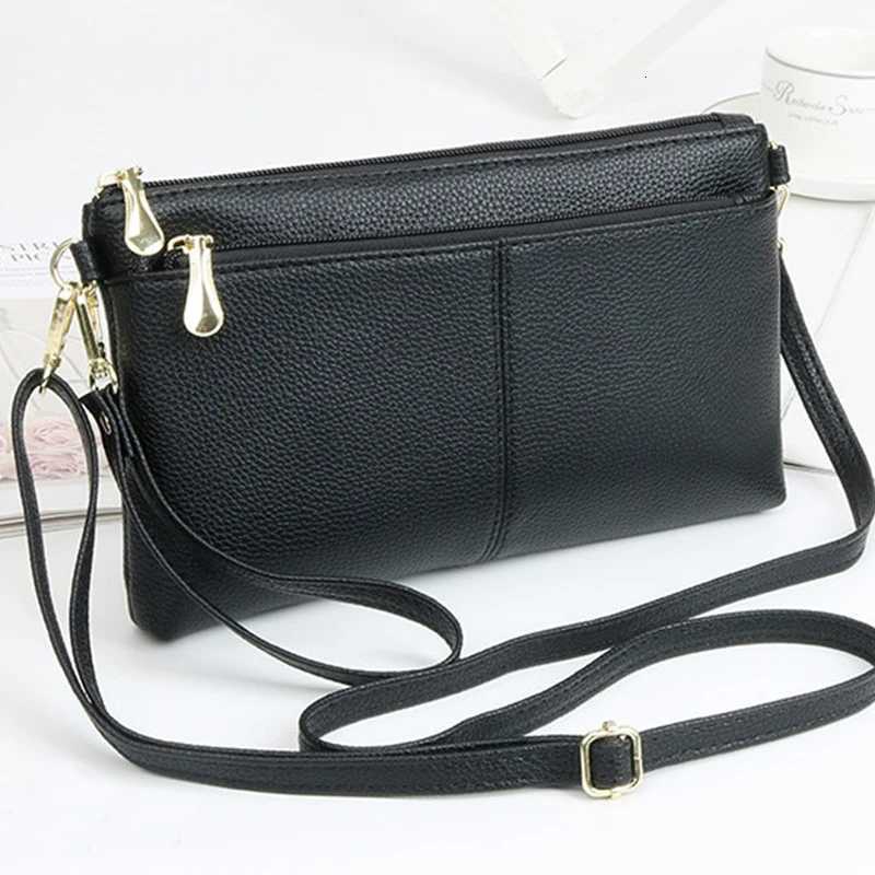 Mens and womens cross-body bags shoulder bags simple zipper small bags fashionable cross-body bags Y250719