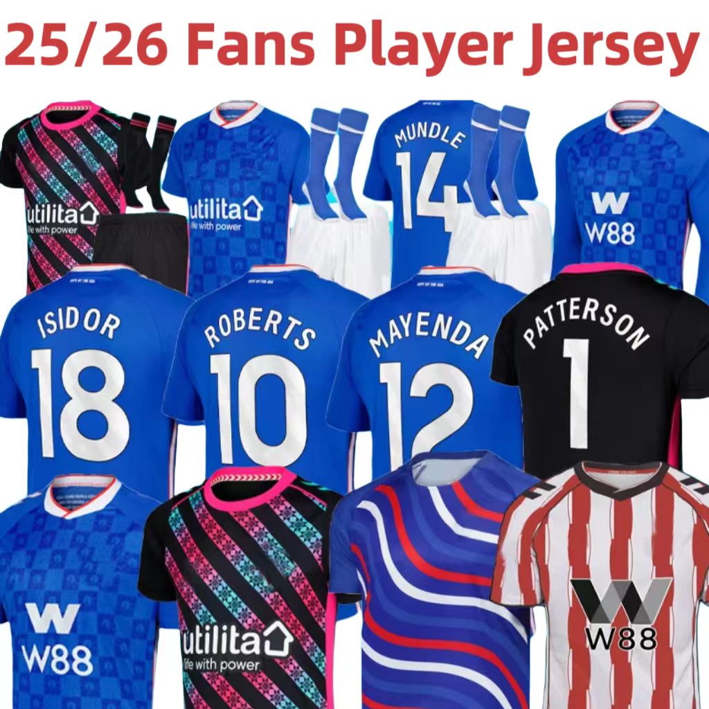 25 26 SundErlands RoBeRtS Mayendas soccer jersey Home away jersey Adult Kids Kits