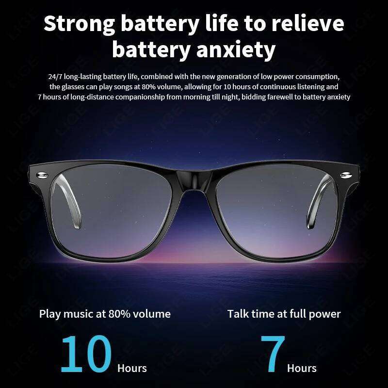 designer Wireless Bluetooth Call Sunglasses Built-In Mic Speakers Touch Voice Assistant Intelligent Translation