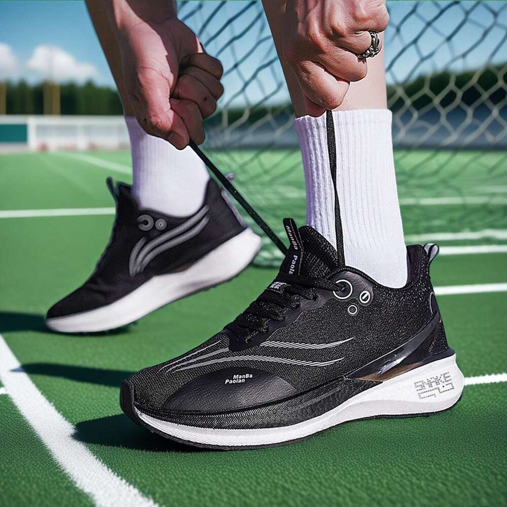 Forefoot Carbon Plate Breathable Exam Speed Sports Unisex Students Shock Absorption Rebound Running Men's Shoes