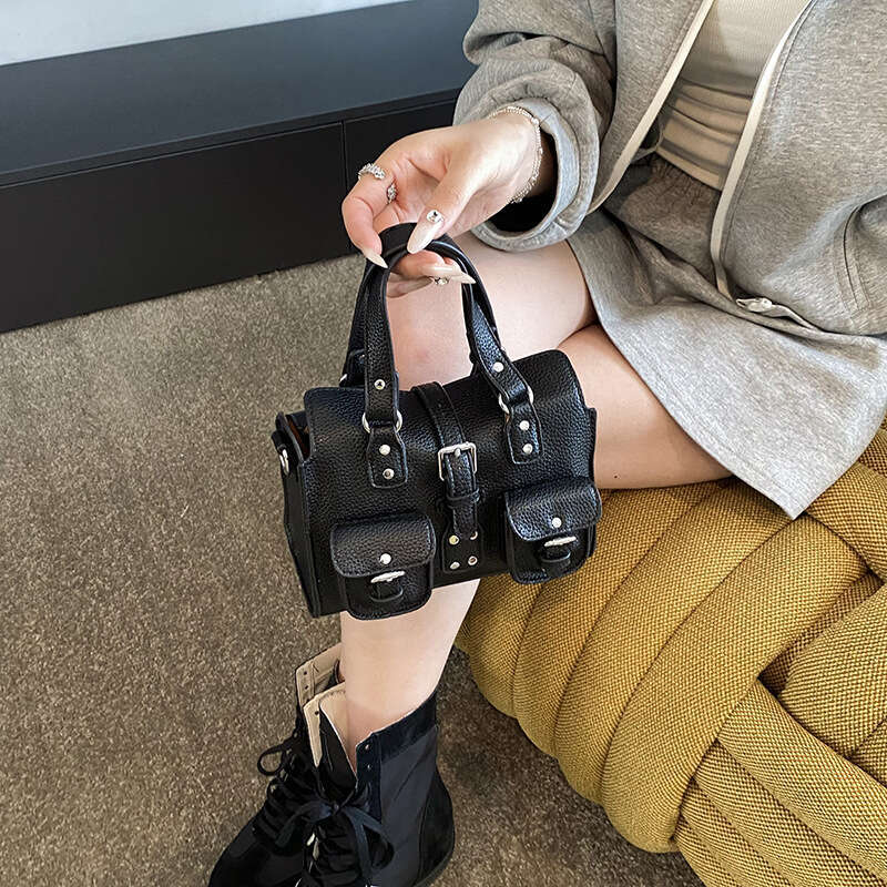 Fashionable Motorcycle Handbag Crossbody Bag Niche Trendy Style Break New Ground