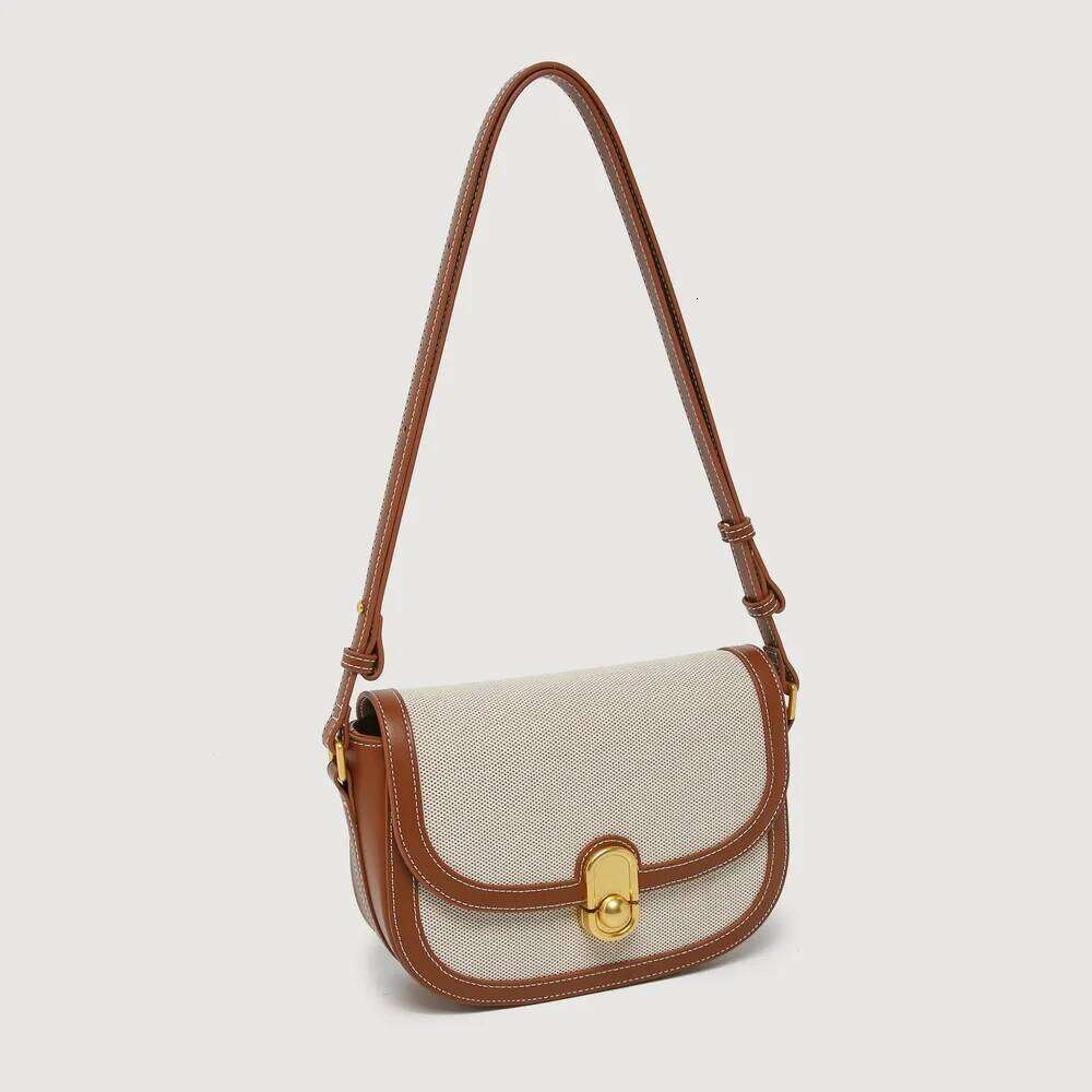 This Year's New Niche Female Light Retro Single Shoulder Crossbody Saddle Bag Trend Designer Handbag