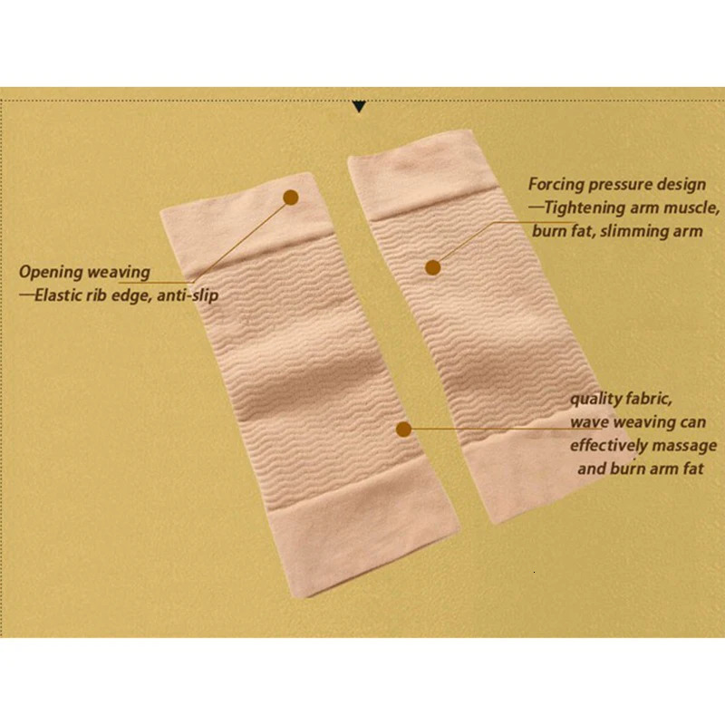 2 Pcs Women Weight Loss Thin Arm Fat Slimmer Wrap Elasticity Belt Arms Sleeve 250716