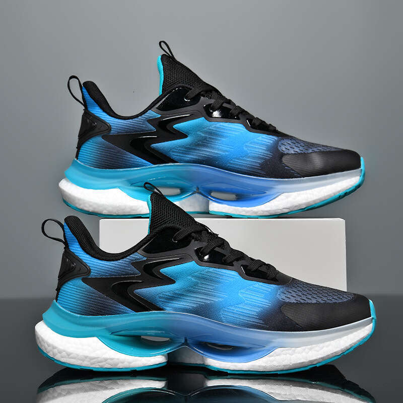 2025 Four Seasons New Mesh Night Light for Men Shock Absorption Soft Sole Middle School Entrance Exam Sports Student Professional Running Shoes