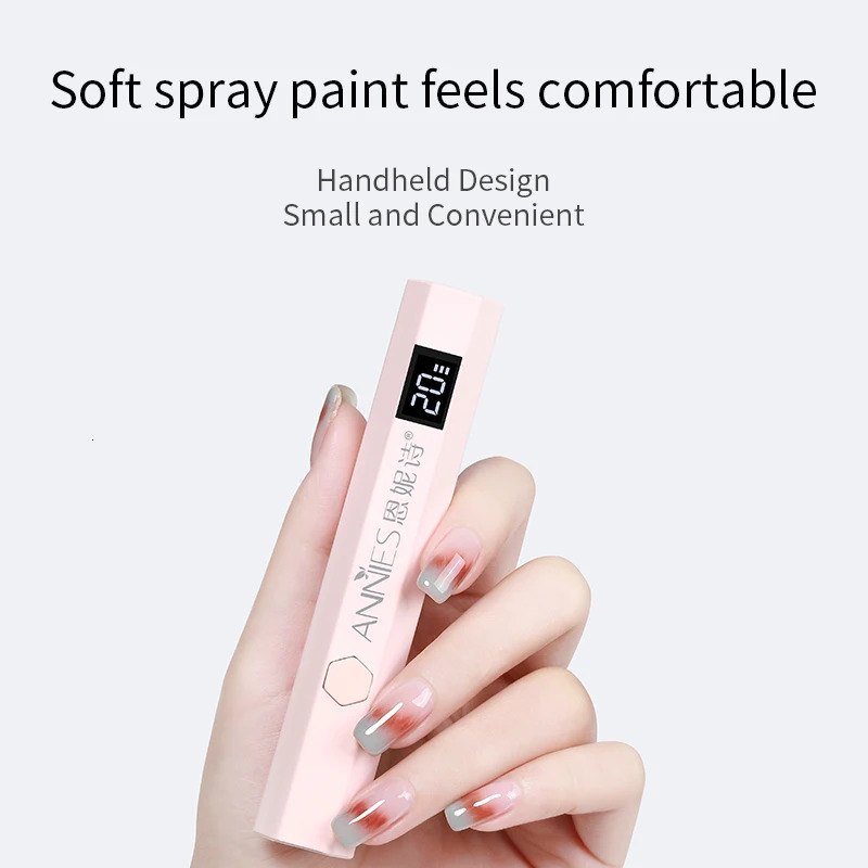 Manicure Pen Uv Mini Nails Light Lamp With Display Portable Power Po Uv Led Lamps Mini Handheld Lamp Nail Tools 250716