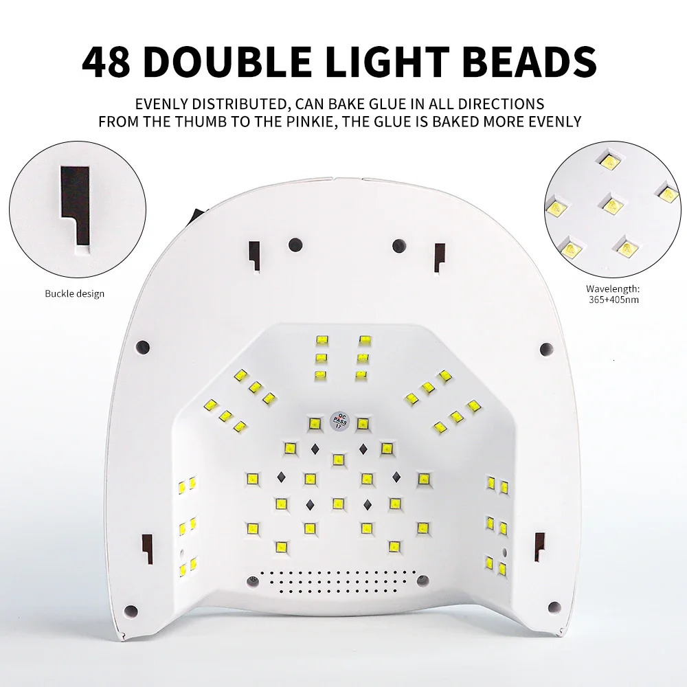 48LEDS Rechargeable UV LED Nail Lamp Professional Cordless Dryer Machine for Nails Gel Polish Drying Lamp Manicure UV Light Tool 250716