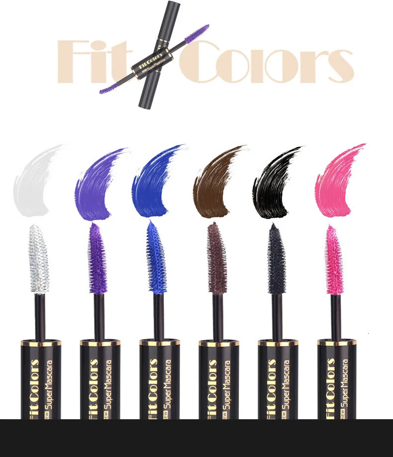 Fit Colors Double Head Mascara FIT Colors Double Head Mascara Volumizing Waterproof Non-Smudging Multi-White Mascara 250717