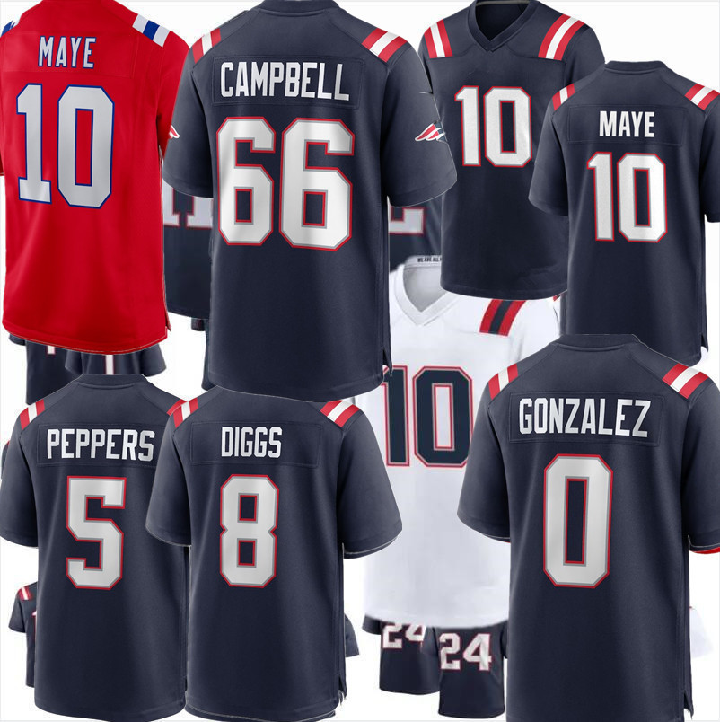 Will Campbell Cole Strange Dell Pettus Keion White Rhamondre Stevenson Demario Douglas Brock Lampe Garrett Bradbury Morgan Moses Randy Moss Football Jersey