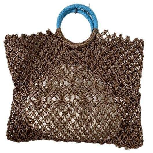 Ins New Niche Versatile Straw Hollow Handwoven Bag Summer Handbag Beach Women