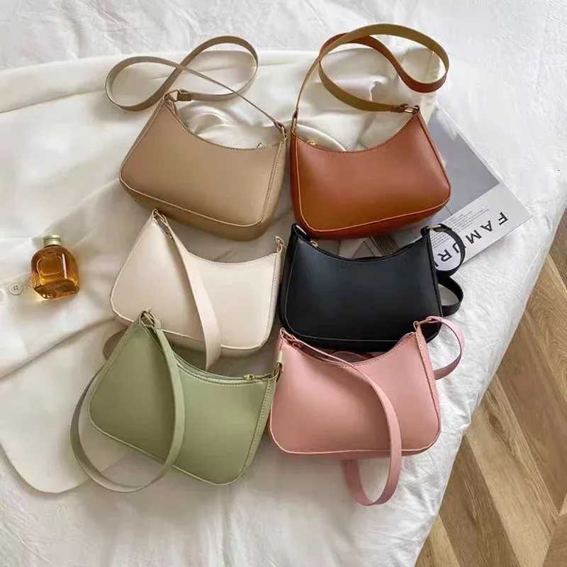 2024 New Ladies Fashion Handbag Pure Color Macaron Small Square Bag Hundreds of Shoulder Bags Casual Womens Bags Y250719