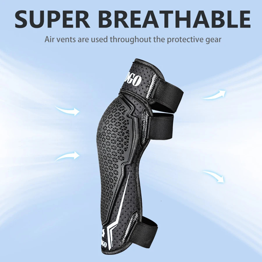 Summer Motorcycle Riding Breathable Knee Pads Guards Lightweight Bike Racing Brace Mesh Protective Adjustable Cycling Accessory 250708