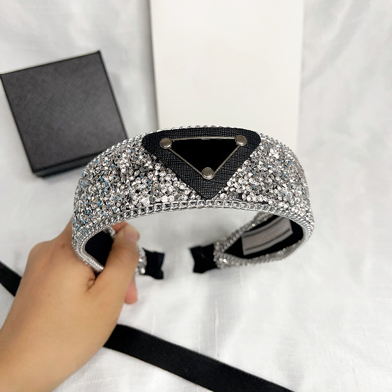 Luxury Designer Headbands Crystal Rhinestone Brand Hairband Fashion Jewelry Womens HairJewelry Gifts