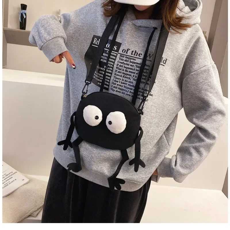 Personalized Canvas Small Bag for Women Trendy Korean Version of Students Foreign Style Young Women Shoulder Crossbody Bag Y250719