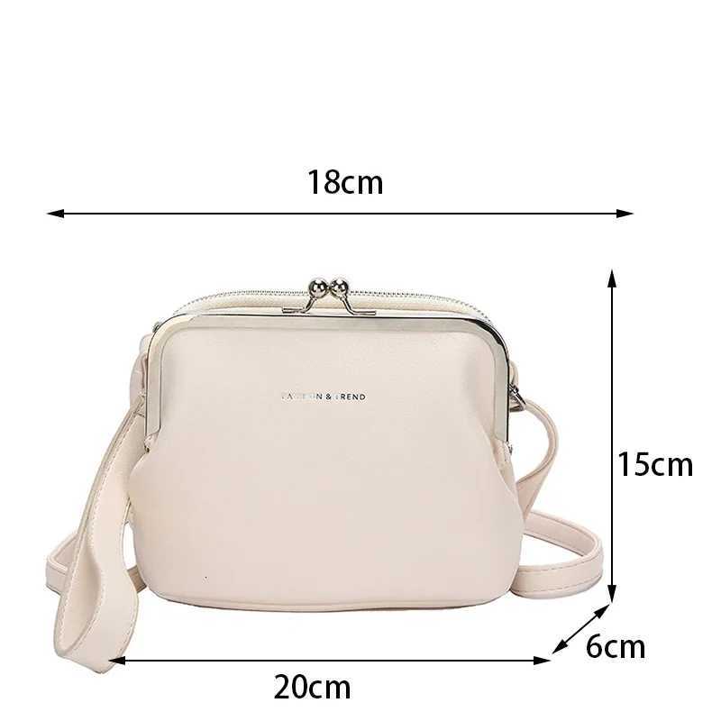 Fashion Spring summer Shoulder Bag Female PU Leather Crossbody Bags Simple Solir Color Clip Messenger bag Lady Handbag Purse sac Y250719