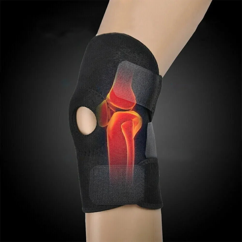 Knee Brace Pain Relief Support with Side Stabilizers Adjustable Buckle Joint Arthritis For Men Women 250708