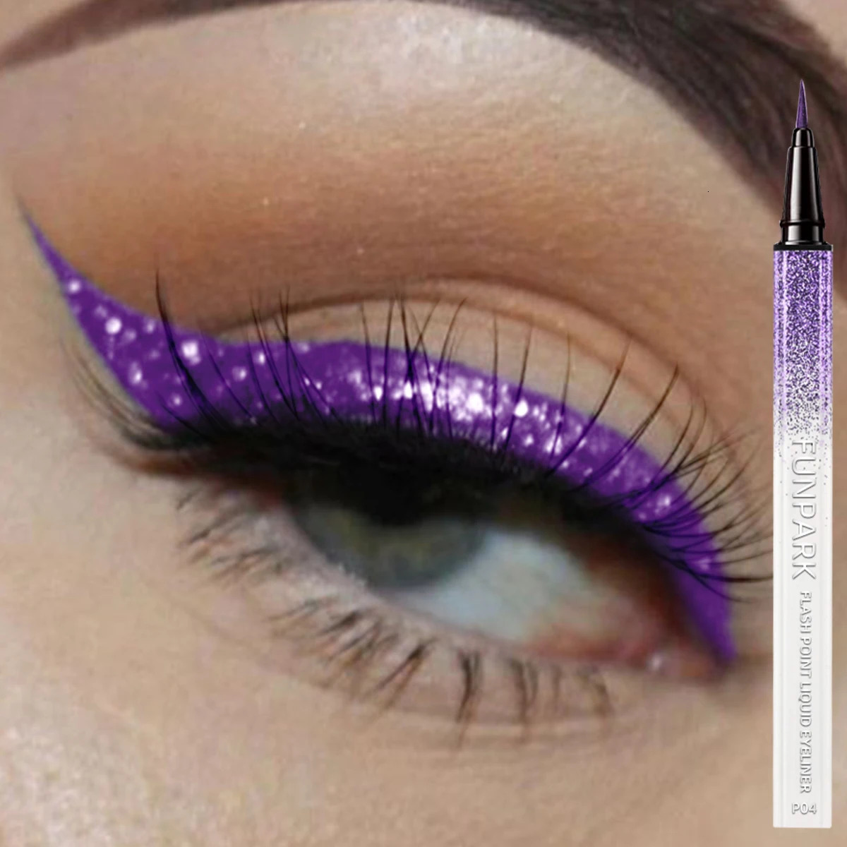 6 Color Diamond Shiny Eye Liner Eyeshadow Waterproof Quick-dry Silver Gold Metellic Pearlescent Liquid Eyeliner Makeup Gilfts 250712