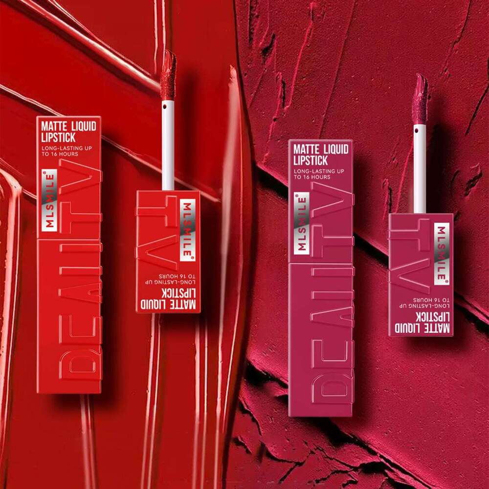 6 Colors Matte Lip Gloss Waterproof Lasting Lipstick Not Fading Sexy Nude Red Pink Veet Liquid Lipsticks Makeup Cosmetic X250720