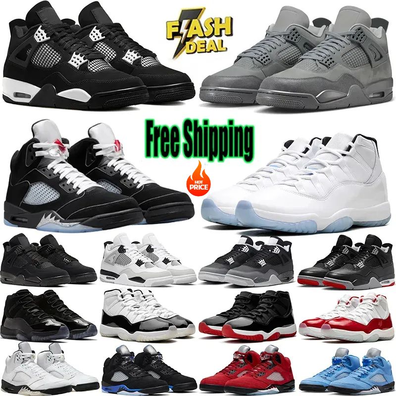 Free Shipping 4 5 Basketball Shoes For Men Women 5s 11s Sneakers White thunder Bred Cool Grey Metallic Reimagined Wheat Mens outdoor Sports Trainers Men's shoes