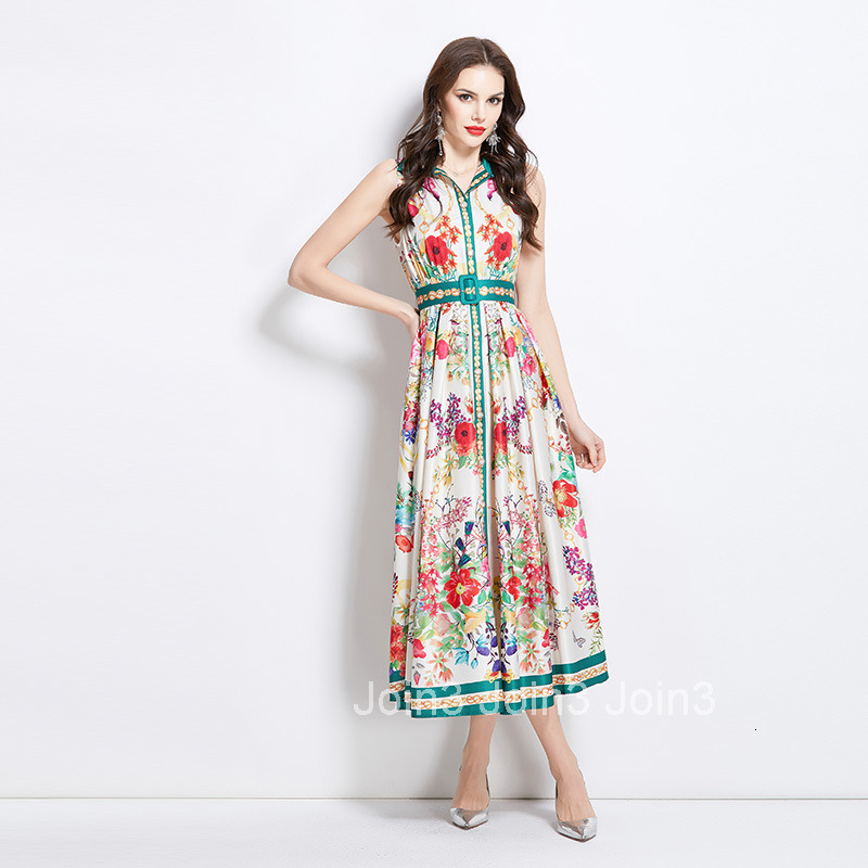 2678 Spring Summer New French Hepburn Style Elegant Flared Dress