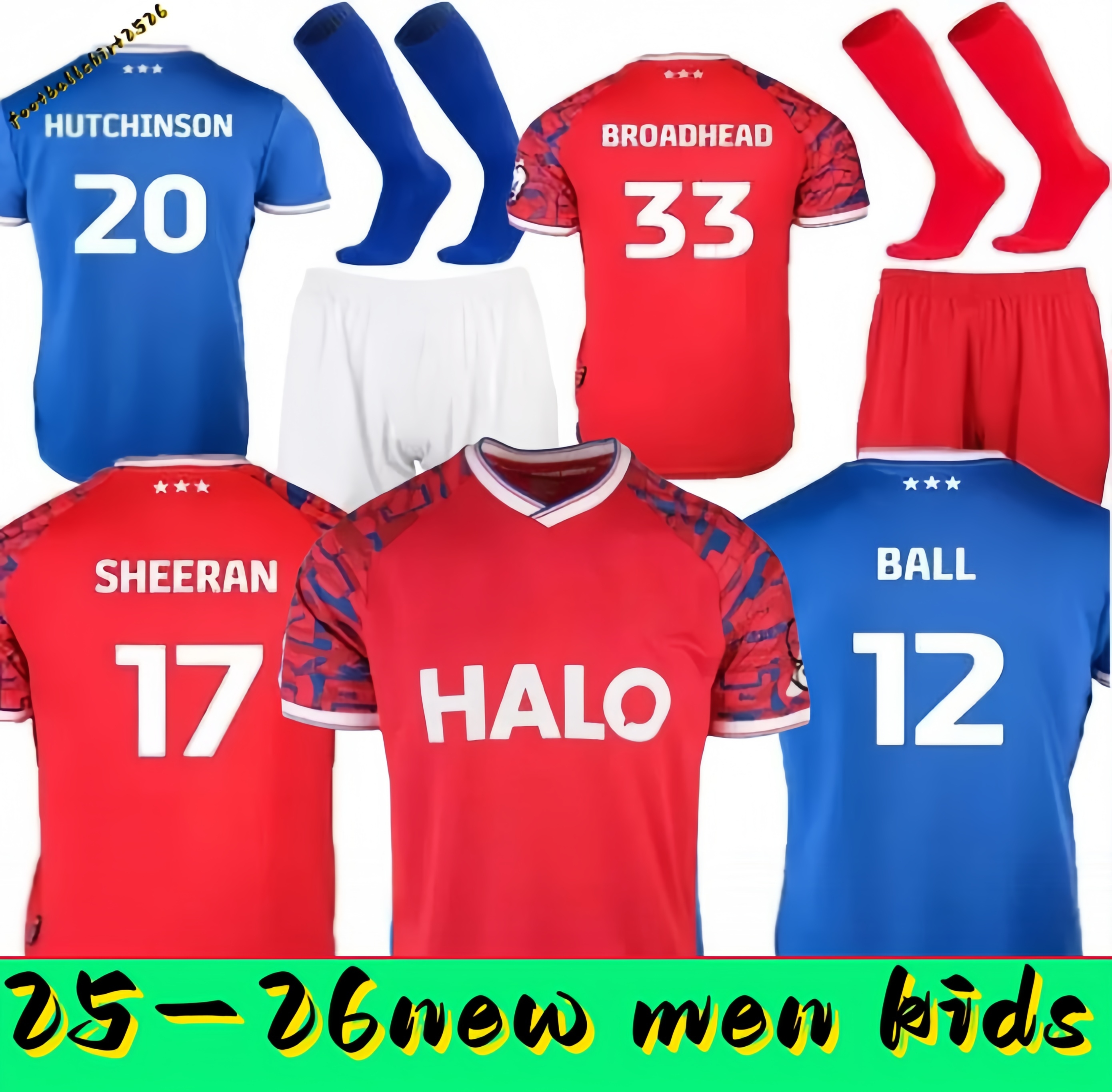 25 26 Ipswich Towns Soccer Jerseys 2025 2026Tractor Boys HOME AWAY 3rd BURNS HIRST BURNS BROADHEAD LUONGO BALL CHAPLIN Men kids football Jersey shirts Kit sets 4XL