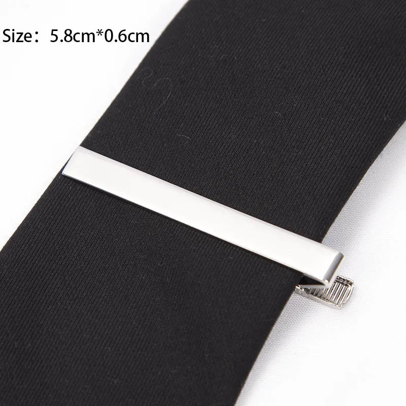 Tie Clips for Mens Metal Necktie Bar Dress Shirts Pin Wedding Ceremony Silver Color Clip Man Accessories 250715