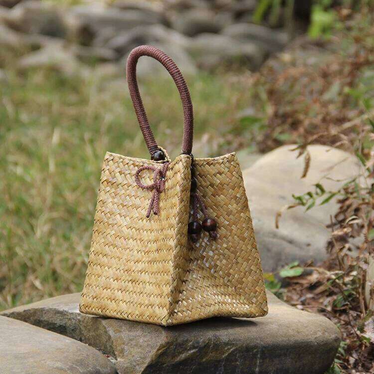 New fashion Designer Luxury Small ShoppingLeisure Travel Beach Bag Rattan Staw Beaach Woven Handbag