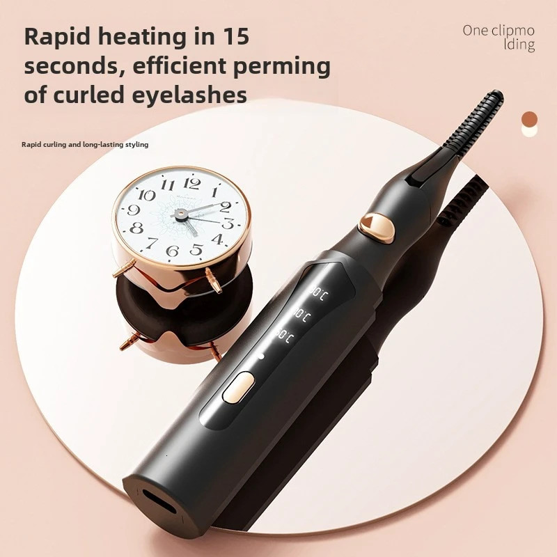 Electric Heated Eyelash Curler Long Lasting Hold Eyelash Curling Device False Eyelashes Clip Comb Women Makeup Beauty Tools 250716