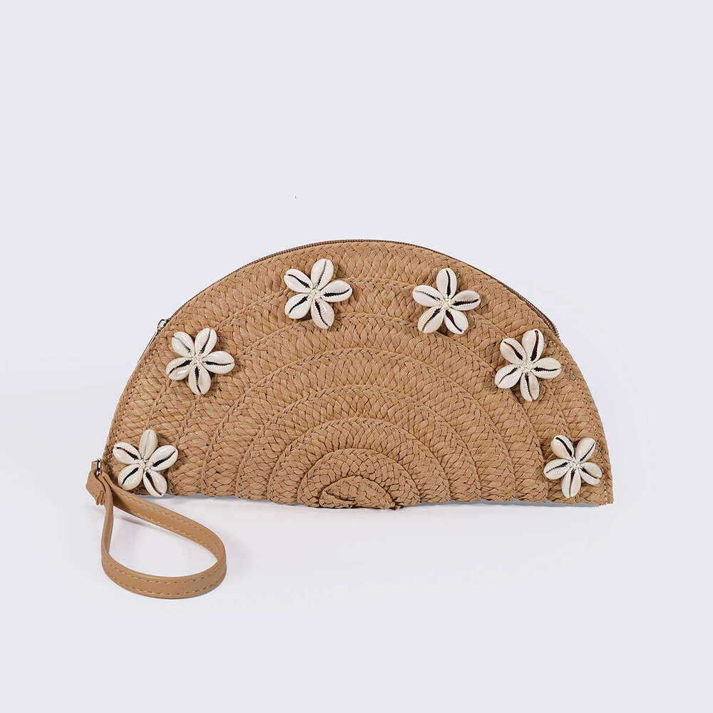 Fashionable dumpling bag new straw woven handbag designer Lafite grass woven handbag high-end feel