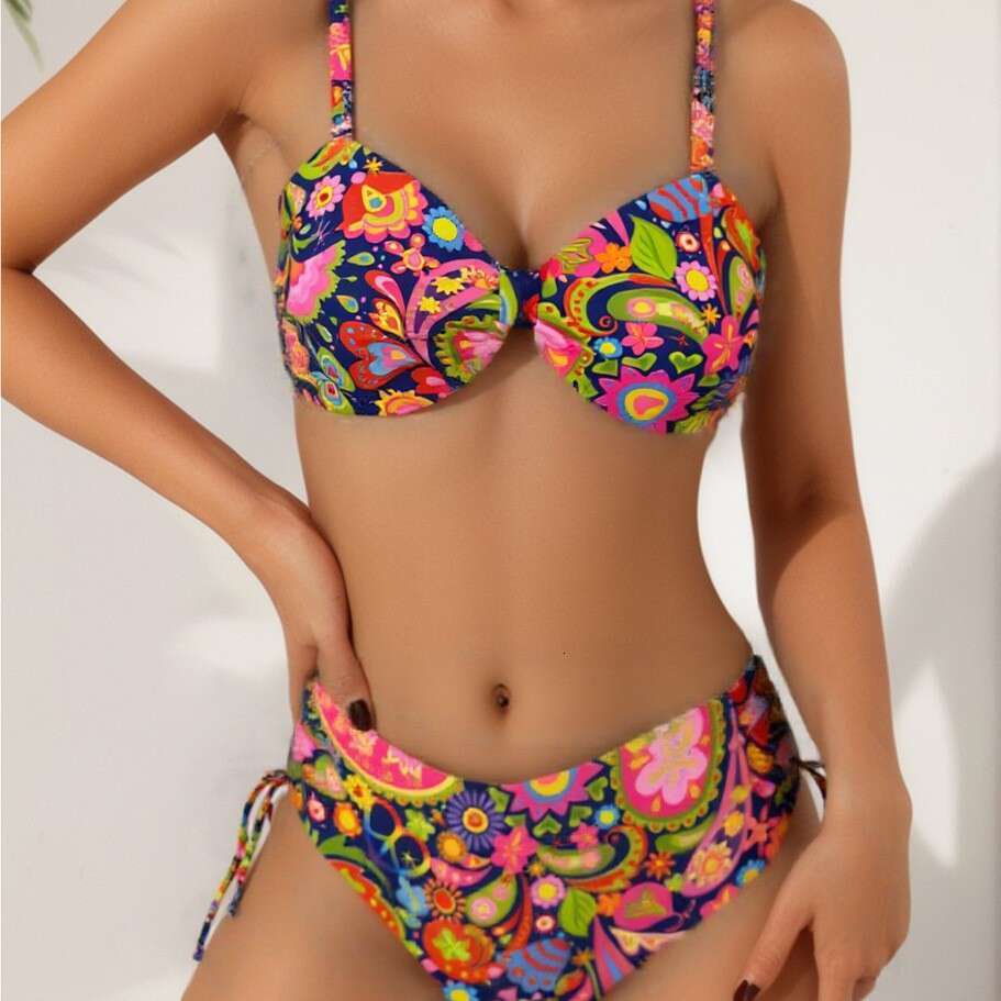 2025 Summer Trend Women's Two-Piece New Bikini Sports Style Swimsuit for Women