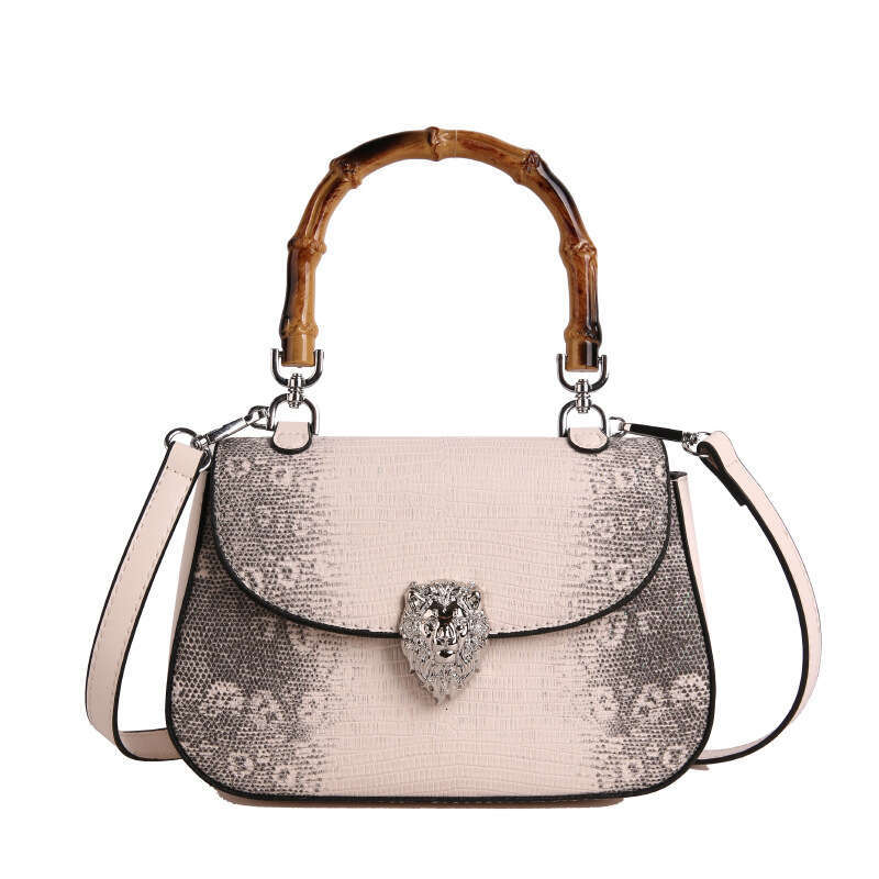 High-end Bamboo Handbag for Women 2025 New Fashion Trend Single Shoulder Crossbody Saddle Bag