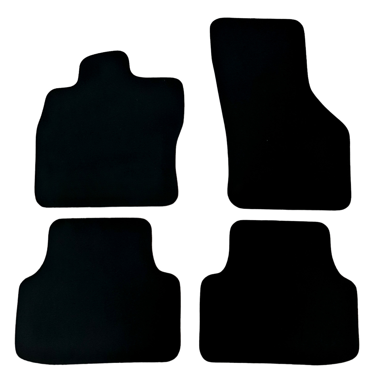 Car Floor Mats For Skoda Octavia Velour Waterproof Black Carpet Rugs Auto Liners