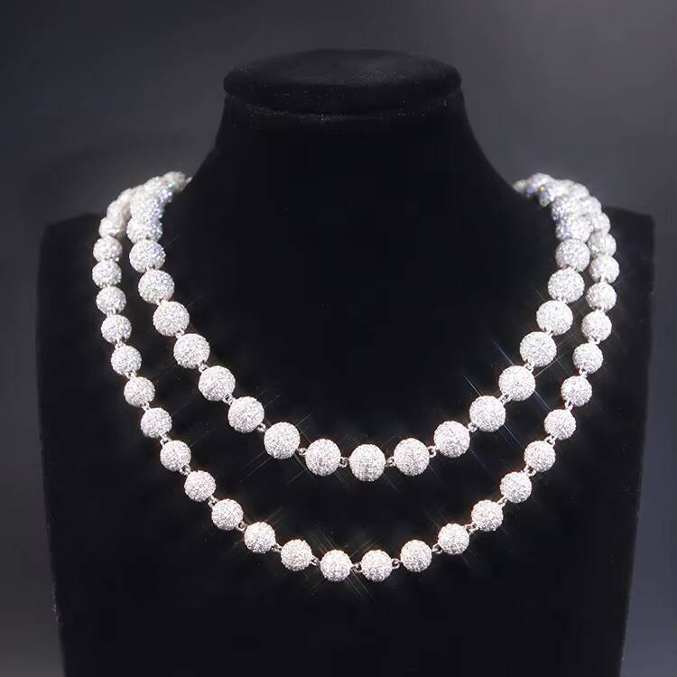 13-22 mm Wide S925 Silver Gold Plate Chain Iced Out Diamond VVS D Color Moissanite Cuban Link Chain Fine Jewelry Necklaces