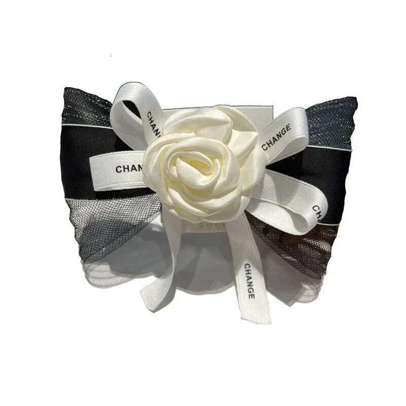 Fashion Elegant Rose Hairpin Women 2023 New Temperament Korean Headwear Flower Bows Hairclips Wholesale Accessories for X250720