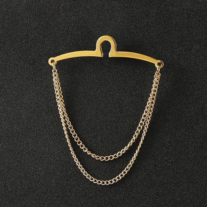 Tie Chain Mens Necktie Windbreak Metal Uchain Dress Shirts Brooch Changeless Lapel Pin Neck Ties Clip 250715