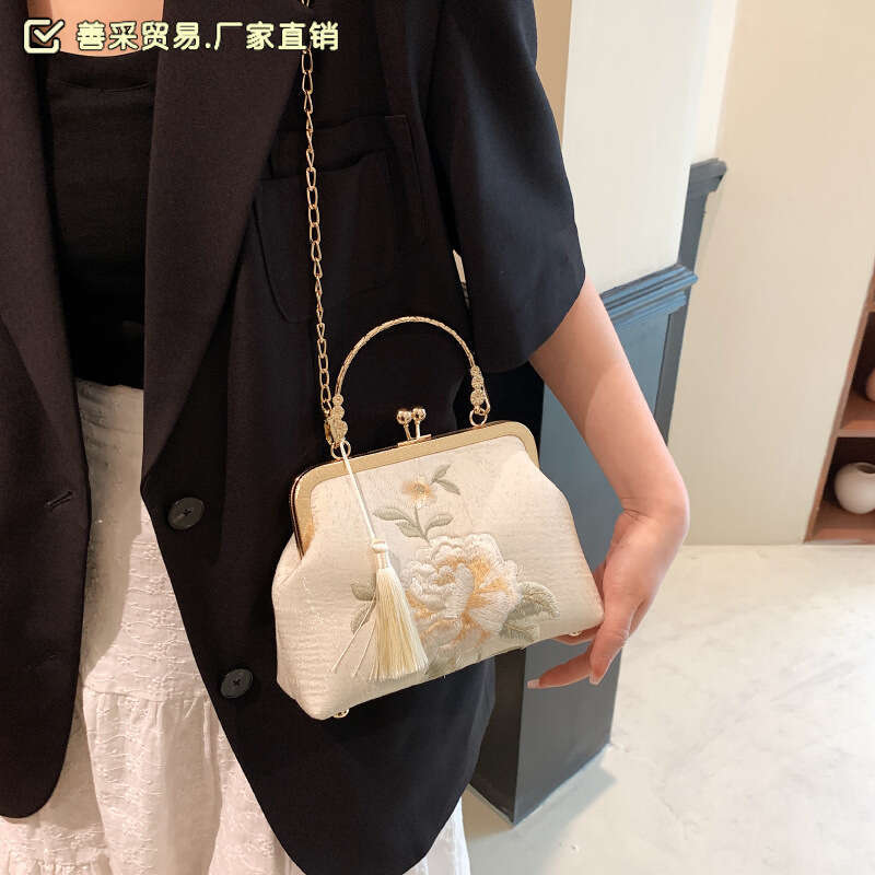 Crossbody Fresh Summer Hanfu Ancient Handheld Cheongsam Bag Chinese Style Republic of China Embroidery