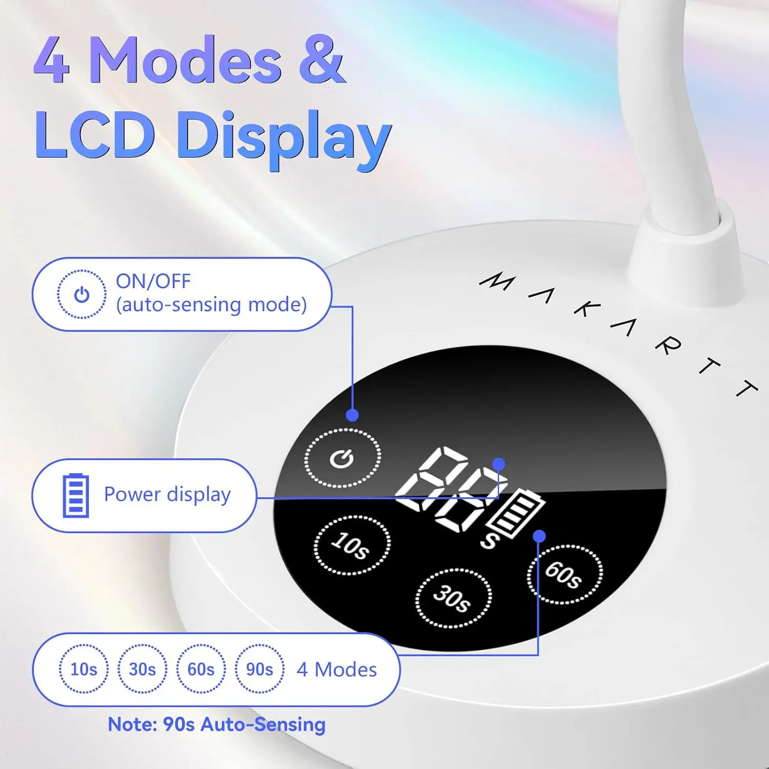 Makartt UV Nail Lamp Portable Rechargeable LED Light with Sensor for Nail ExtensionGel Polsih Rhinestone Glue Gel Flash Cure 250716