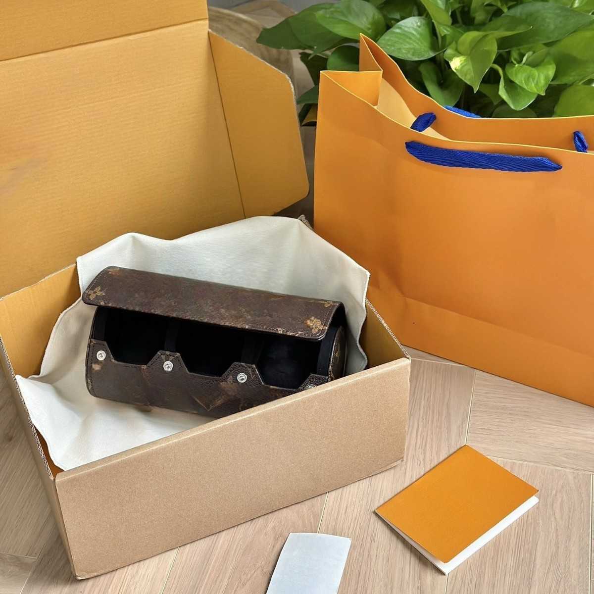 Three-slot Watch Storage Box Portable Travel Watch Case Home Watch Collection Gift for Self-use