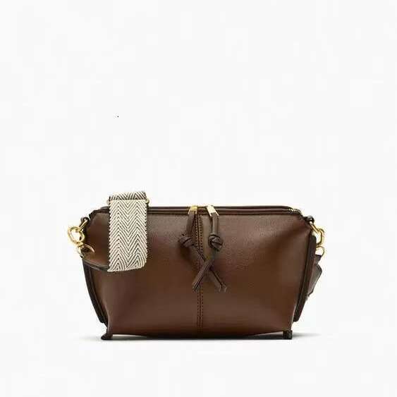 Fashionable Versatile Style Women's Solid Color Casual Simple Shoulder Crossbody Bag Handbag