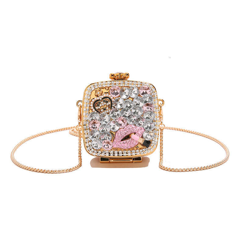 Mini Full Diamond Acrylic Round Pancake Small Bag Fashion Diagonal Cross Accessories 2025 Women's Fashion