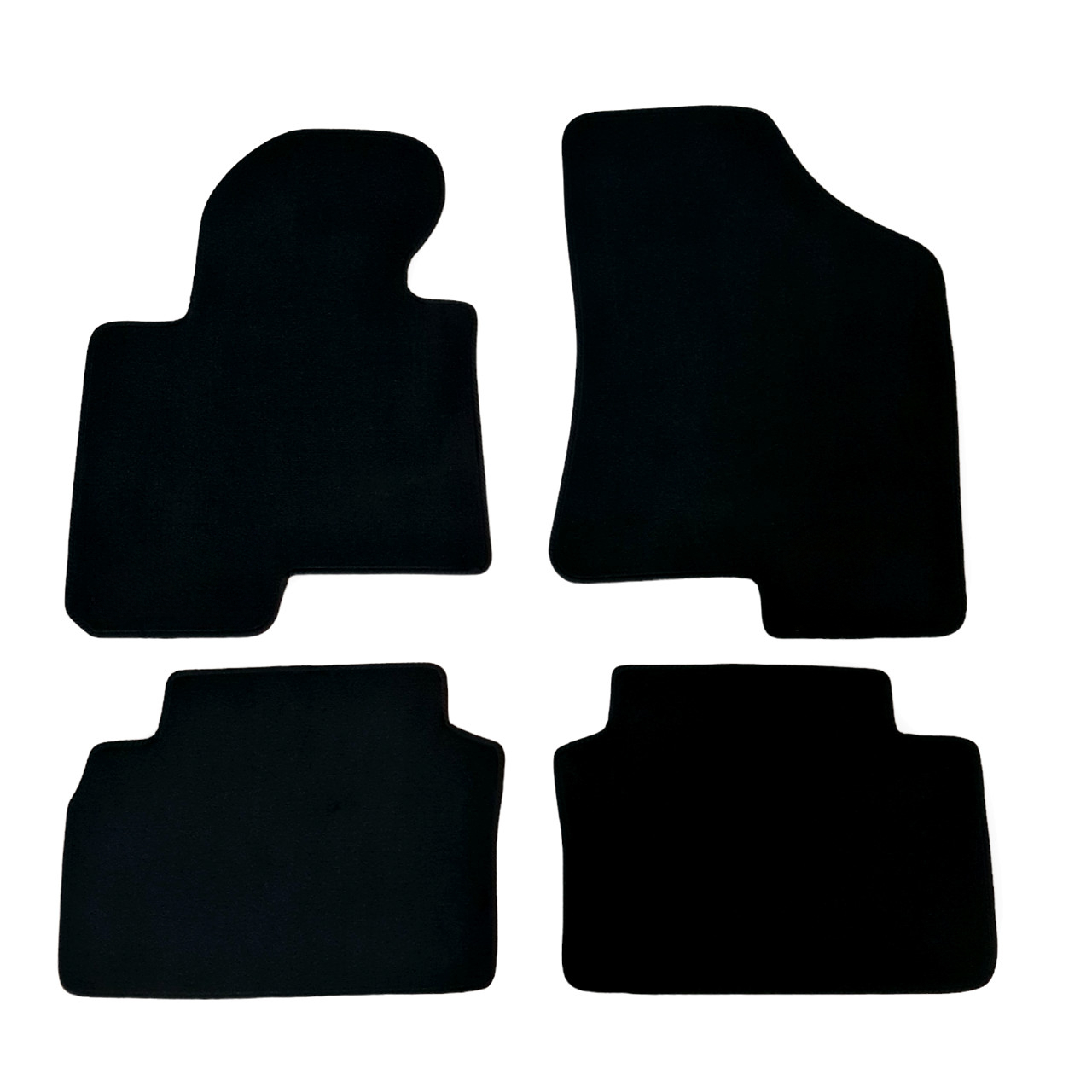 Car Floor Mats Velour For Hyundai IX35 Waterproof Black Carpet Auto Liners New