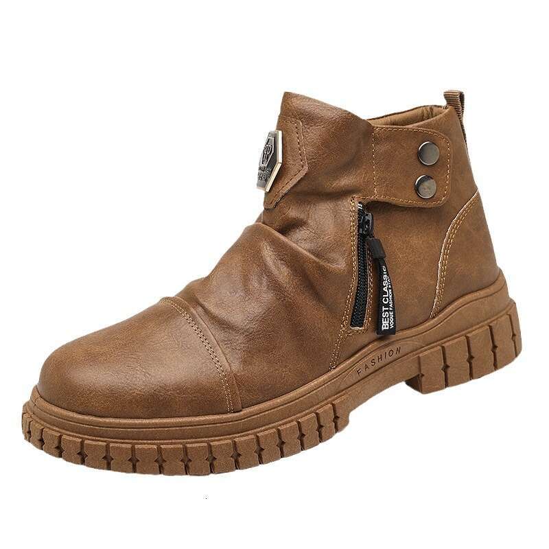 Spring High-top Martin Men's Workwear Sneakers Chelsea Boots Style