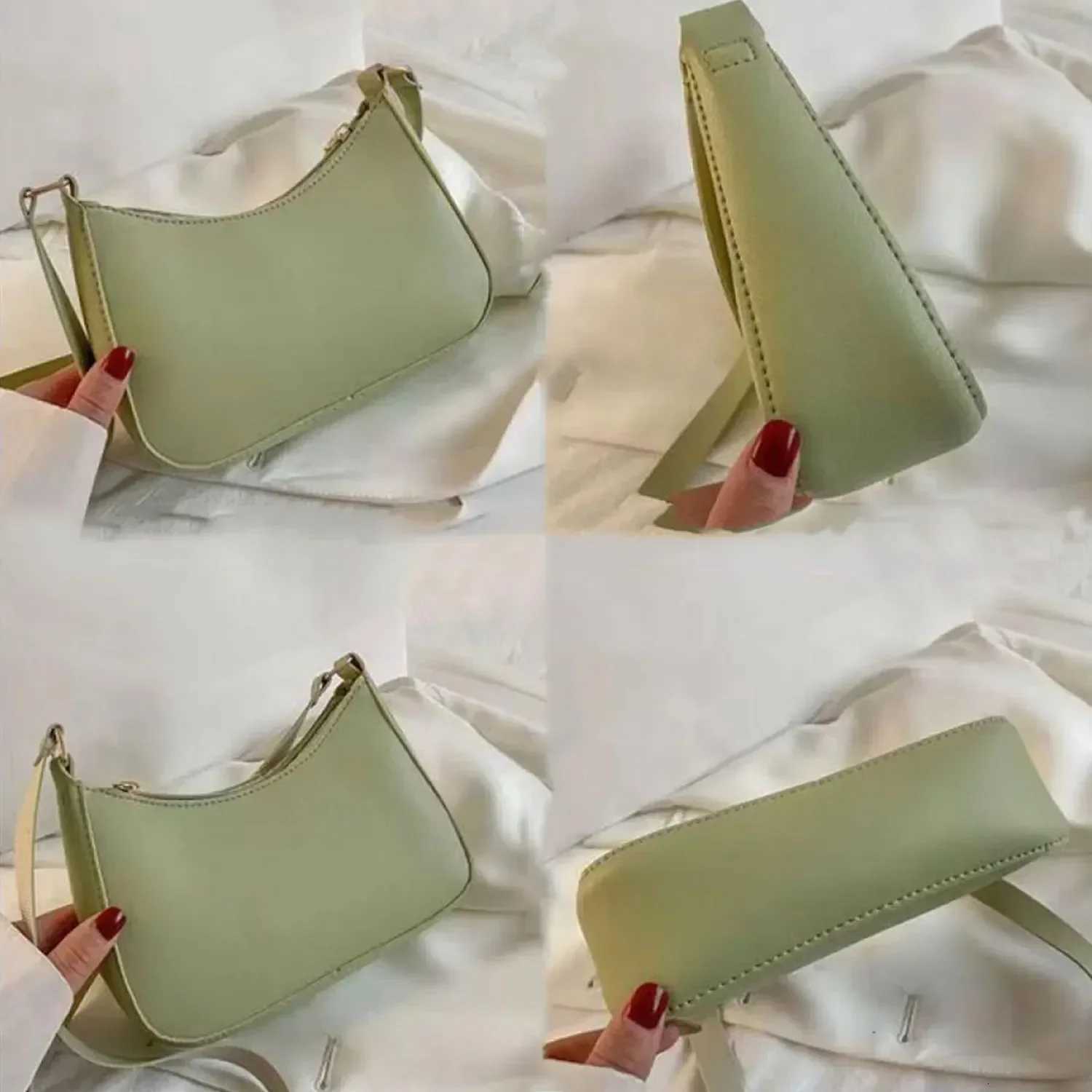 2024 New Ladies Fashion Handbag Pure Color Macaron Small Square Bag Hundreds of Shoulder Bags Casual Womens Bags Y250719